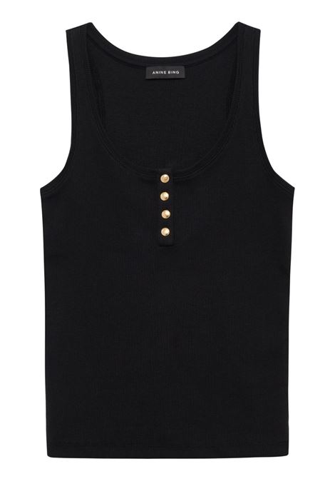 canotta alessia donna nera ANINE BING | A-08-10316BLK26